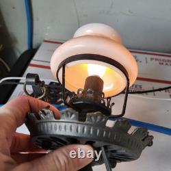 Rare Vintage Hanging Mini Lantern Style Wall Lamp Electric Cast Iron Design