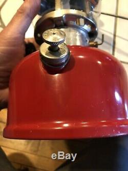 Rare Vintage Sears Red/Black Single Mantle Lantern, 476.74550, 4/64