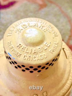 Rare Yellow Adams Westlake Railroad Lantern Vintage Train Lamp Collectible