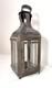 Rare antique early 19th century French #1 steel glass candle holder lantern