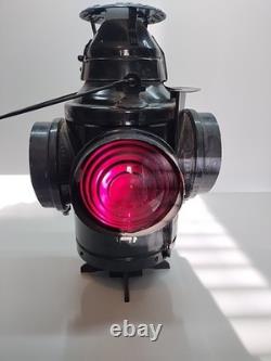 Rare footed handlan st. Louis usa railroad lantern antique Rare footed handlan st. Louis usa railroad lantern antique