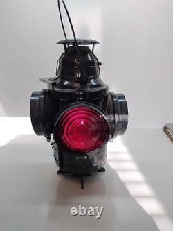 Rare footed handlan st. Louis usa railroad lantern antique Rare footed handlan st. Louis usa railroad lantern antique