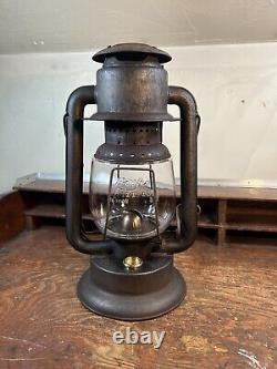 Rayo No. 100 Cold Blast Kerosene Lantern Rare Rayo CB Globe! Tubular Barn Lamp