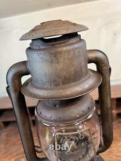 Rayo No. 100 Cold Blast Kerosene Lantern Rare Rayo CB Globe! Tubular Barn Lamp