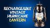 Rechargeable Vintage Hurricane Lantern