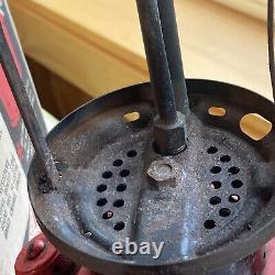 Red Coleman 6/52 June 1952 Model 200A Black Band Lantern with Pyrex Coleman Globe