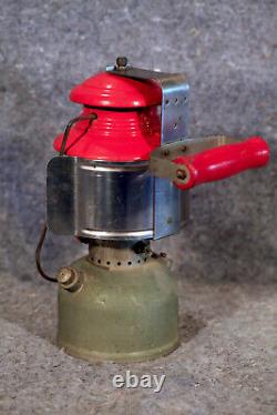 Red Coleman Vintage Lantern Reflector Handle EXTREMELY Rare'Horizontal' Handle