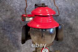 Red Coleman Vintage Lantern Reflector Handle EXTREMELY Rare'Horizontal' Handle