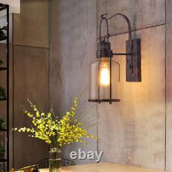 Retro Lantern Antique Vintage Rustic Lamp Wall Sconce Light Fixture Indoor New