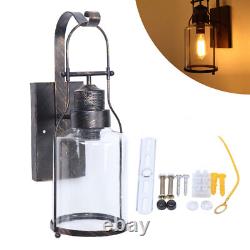 Retro Lantern Antique Vintage Rustic Lamp Wall Sconce Light Fixture Indoor New
