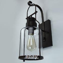 Retro Lantern Antique Vintage Rustic Lamp Wall Sconce Light Fixture Indoor New