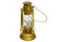 Rustic Antique Brass Lantern Lamp with Glass Enclosure Vintage- Inspired D&eacute;cor