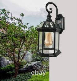 Rustic Antique Industrial Vintage Retro Lantern Wall Lamp Sconce Light Fixture