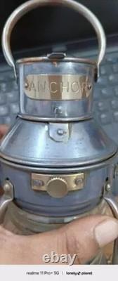 SET OF 2 Pair of Vintage Nautical Oil Lanterns With Weathered Removable Burners