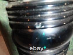 Scarce Vintage Brilliant Blue Glass/Lens Nautical/Marine Oil Lantern Cover