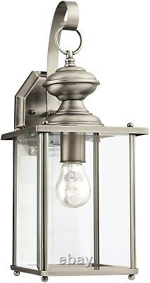 Sea Gull 8458-965 One Light Antique Brushed Nickel Lantern, Silver