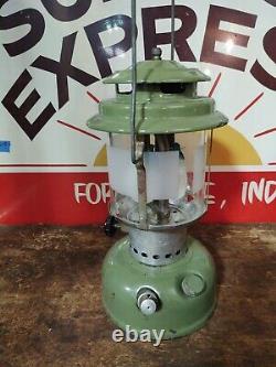 Sears 1973 Lantern Avocado Green Double Mantle 72325 Dated 3/73 Tested Works