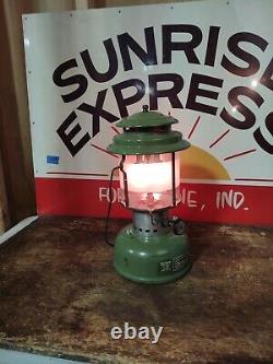 Sears 1973 Lantern Avocado Green Double Mantle 72325 Dated 3/73 Tested Works