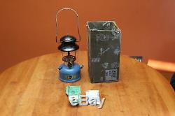 Sears 476-74550 #7115 One Mantle Lantern 01 66 Black & Blue IOB Tested Coleman