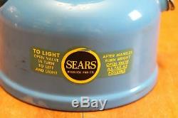 Sears 476-74550 #7115 One Mantle Lantern 01 66 Black & Blue IOB Tested Coleman