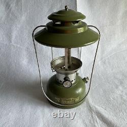 Sears Lantern Big Hat Coleman 2-Mantle Avocado Green 1973 Model 72243 NO GLOBE