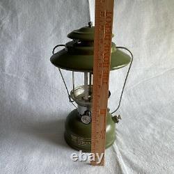 Sears Lantern Big Hat Coleman 2-Mantle Avocado Green 1973 Model 72243 NO GLOBE