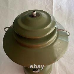 Sears Lantern Big Hat Coleman 2-Mantle Avocado Green 1973 Model 72243 NO GLOBE