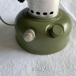 Sears Lantern Big Hat Coleman 2-Mantle Avocado Green 1973 Model 72243 NO GLOBE