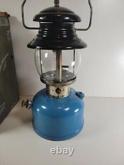 Sears Robuck Single Mantle Lantern (G1L) Model 476.74550 Blue Black 1 67 No 7115