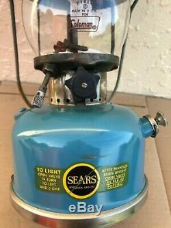 Sears Roebuck Lantern Single Mantel Dated 1-66 withClamp On Base Parts Caddy