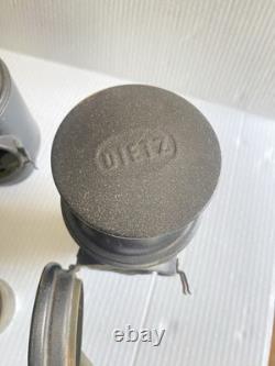 Set Of 2 Vintage Dietz Antique Buggy Carriage Auto Lantern OEM Red Lens