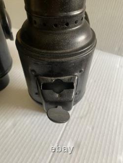 Set Of 2 Vintage Dietz Antique Buggy Carriage Auto Lantern OEM Red Lens