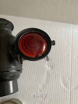 Set Of 2 Vintage Dietz Antique Buggy Carriage Auto Lantern OEM Red Lens