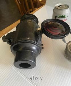 Set Of 2 Vintage Dietz Antique Buggy Carriage Auto Lantern OEM Red Lens