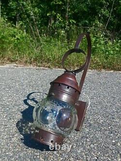 Set of 3 Antique Copper Wall Mounting Outdoor Electric Lanterns Beautiful
