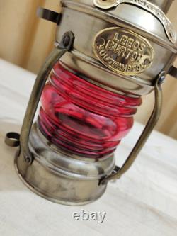 Ship Decor, Decorative Kerosene Lantern Antique, Vintage Brass Oil Lamp Nautical