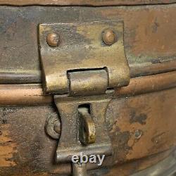 Ship Dock Lantern Lamp Brass Copper Glass Anchor Maritime Navigation Antique 13
