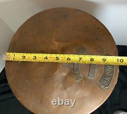 Ship Dock Lantern Lamp Brass Copper Glass Anchor Maritime Navigation Antique 13