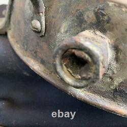 Ship Dock Lantern Lamp Brass Copper Glass Anchor Maritime Navigation Antique 13