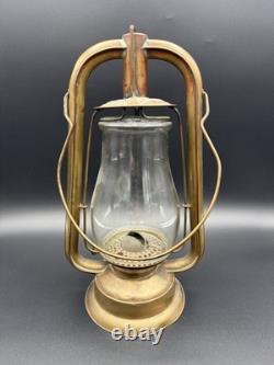 Small Dietz US Brass Tubular Lantern Original Globe Lift Wire LW VGC