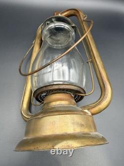 Small Dietz US Brass Tubular Lantern Original Globe Lift Wire LW VGC