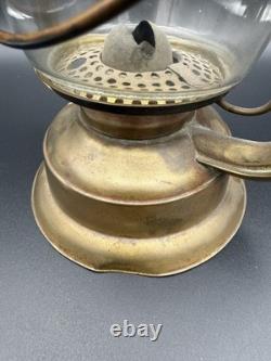 Small Dietz US Brass Tubular Lantern Original Globe Lift Wire LW VGC