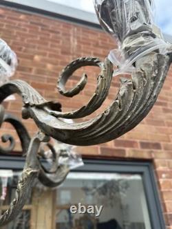 Solid Bronze, Antique Lantern, Italian Dates 1887, Reclaimed