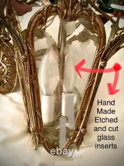 Spanish/French/Italy Pendant Lantern Chandelier 3 Lights Bronze Gilded Luppens