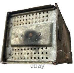 Stonebridge Folding Candle Holder Lantern Mica Window Camping 1906 Made In USA