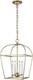 Stonington 4-Light Antique Gild Small Lantern Cage Pendant
