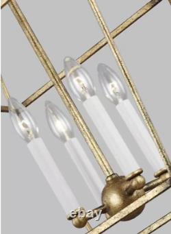 Stonington 4-Light Antique Gild Small Lantern Cage Pendant