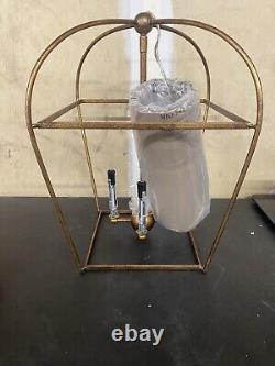 Stonington 4-Light Antique Gild Small Lantern Cage Pendant