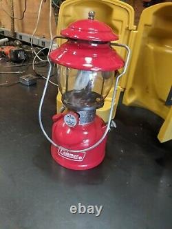 Super Clean Coleman 200A Lantern Red April 1974 with March 1982 Clamshell case