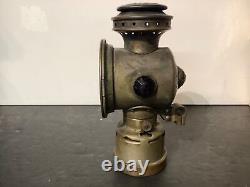The Neverout Insulated Kerosene Bicycle Safety Lamp Rose MFG Antique